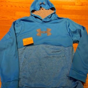 Men’s small aqua Under Armour Hoodie Sweatshirt